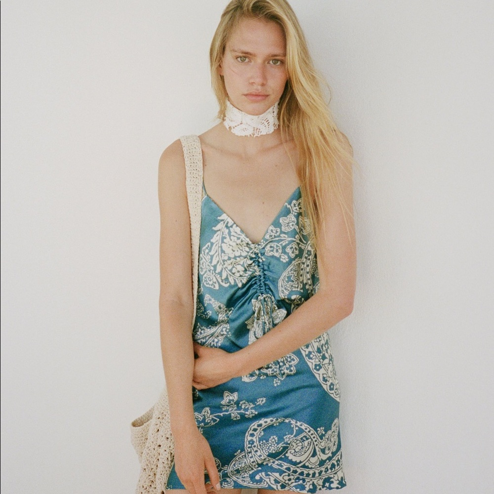 Zara Satin Mini Dress